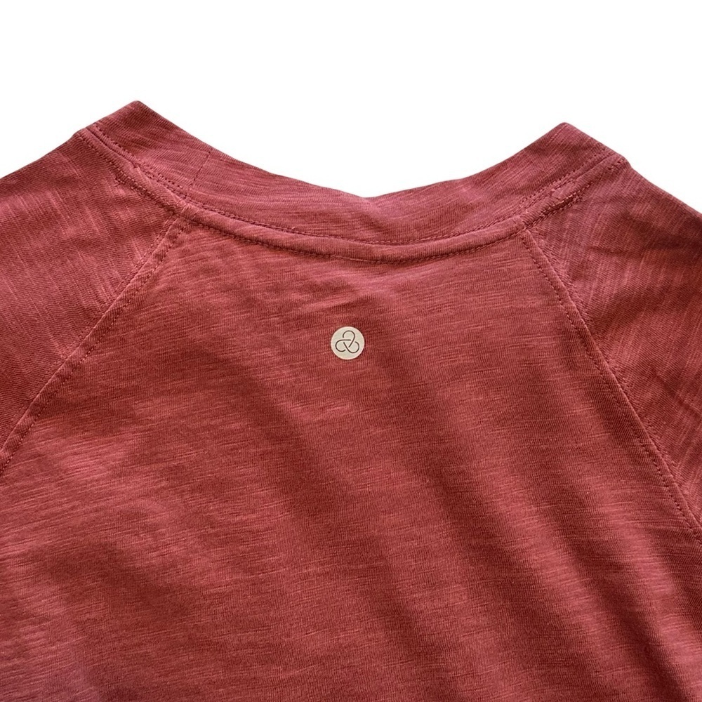 Zella NWOT Relaxed Slub Wash Red Jelly Long Sleeve Tee Women’s Size S - Picture 3 of 5